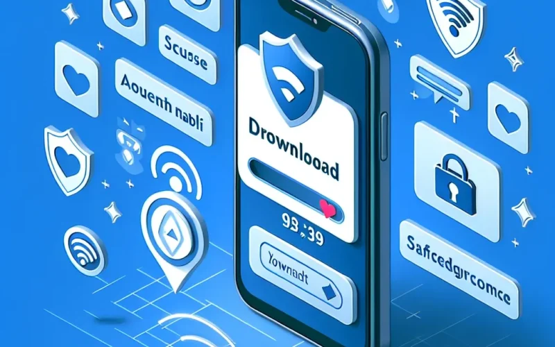 "صورة لعملية تحميل مقاطع فيديو من انستغرام بسهولة وأمان باستخدام تطبيق موثوق، مع واجهة المستخدم واضحة ووصف الخطوات."